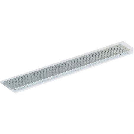 Grille d'aération aluminium, 550 x 70 mm, Argent