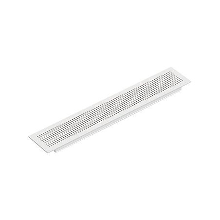 Grille d'aération aluminium, 210 x 36mm, Argent