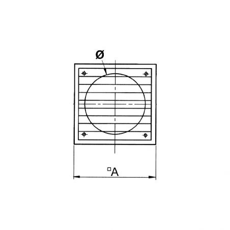 Volet de surpression, diamètre 125mm, PVC