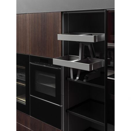 Etagère escamotable Karlo 2 niveaux, largeur caisson 900mm