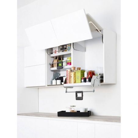 Etagère escamotable Imove 1 niveau pour caisson de 900mm, Anthracite