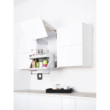 Etagère escamotable Imove 2 niveaux pour caisson de 600mm, Gris