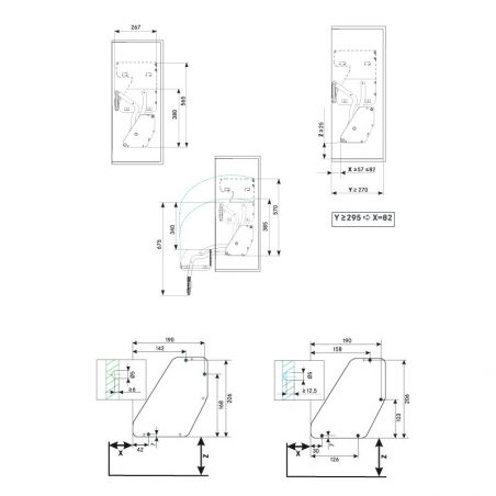 Etagère escamotable Imove 2 niveaux pour caisson de 600mm, Gris