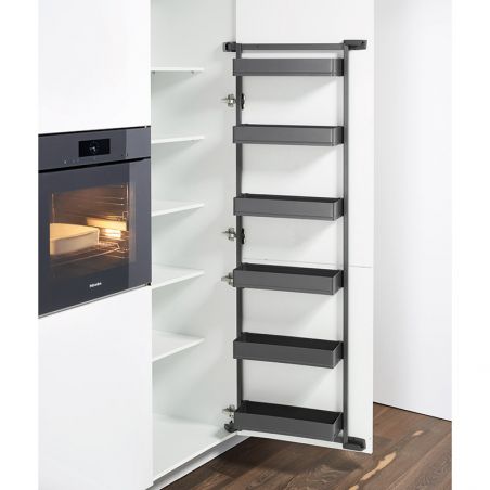 Armoire coulissante et pivotante Tandem 2 Arena Pure pour caisson de 600mm, Anthracite