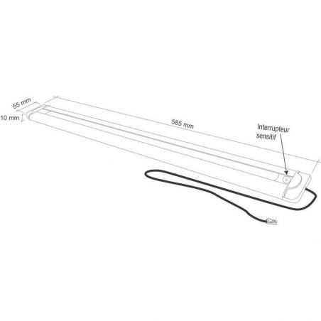 Réglette LED 12V, Avec interrupteur sensitif