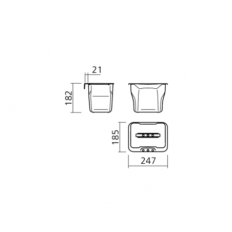 Bac multi-usages avec couvercle 5L