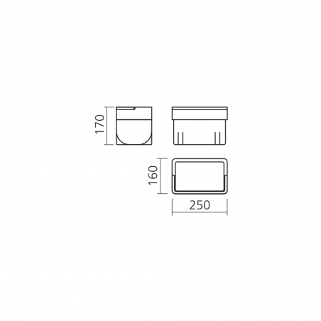 Bac multi-usages 4L avec couvercle et anse