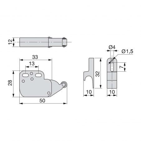 Lot de 10 serrures à bascule Fast Latch, Blanc