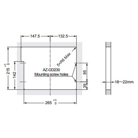 Trappe rectangle multi-usage