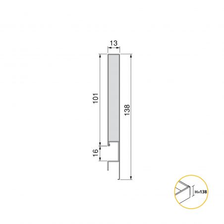 Tiroir Concept 30 kg hauteur 138 mm, profondeur 400 mm, Blanc