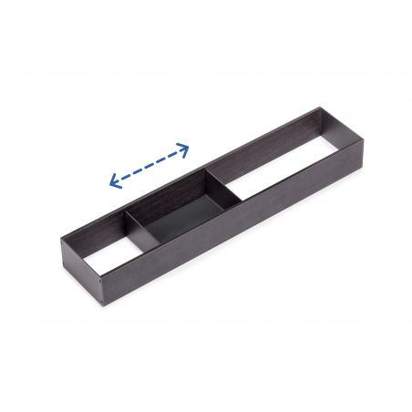 Organisateur Orderbox pour tiroir, 100x470 mm, Gris anthracite