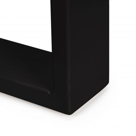 Lot de 2 pieds rectangulaires Square pour table, largeur 800 mm, Noir