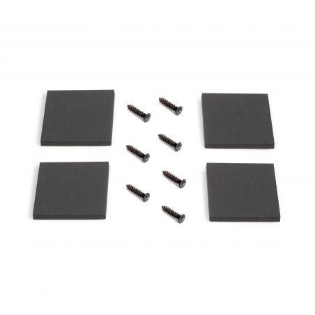 Lot de 2 pieds rectangulaires Square pour table, largeur 800 mm, Noir