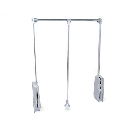 Penderie rabattable Hang pour armoire de largeur 830 à 1150 mm, Chromé