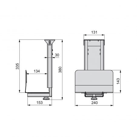 Support pour unité centrale CPU, Aluminium