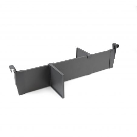 Lot de séparateurs pour intérieur de tiroirs Vertex et Concept pour caisson de 600 mm, Gris anthracite