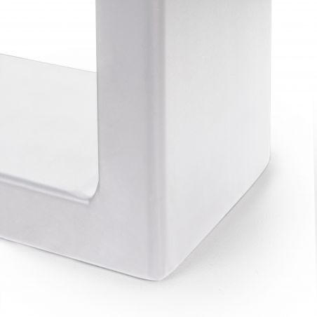 Lot de 2 pieds rectangulaires Square pour table, largeur 600 mm, Blanc