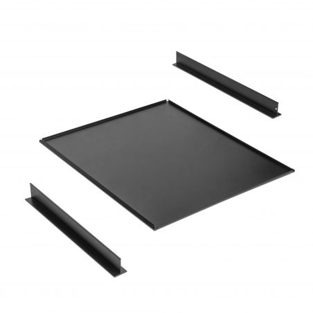 Kit plateau sur coulisses pour caisson de 600 mm, Noir