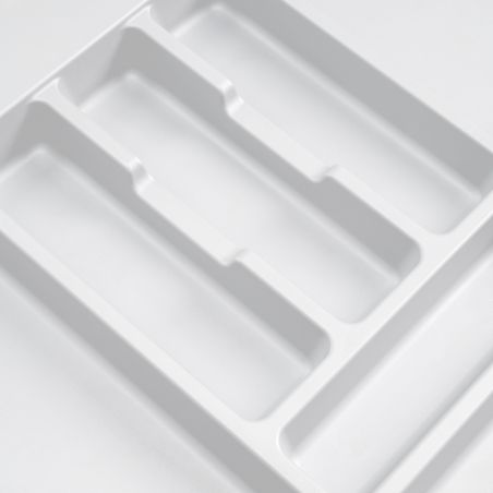 Range-couvert Optima pour caisson de 600 mm, Blanc