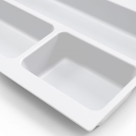 Range-couvert Optima pour caisson de 600 mm, Blanc