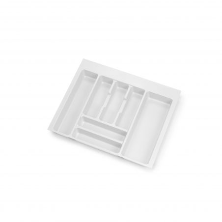 Range-couvert Optima pour caisson de 600 mm, Blanc