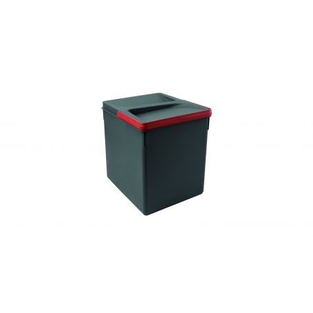 Poubelles Recycle, 1 bac de 15L, Gris anthracite