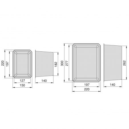 Kit de 6 bacs de rangement pour tiroirs de salle de bain, Blanc