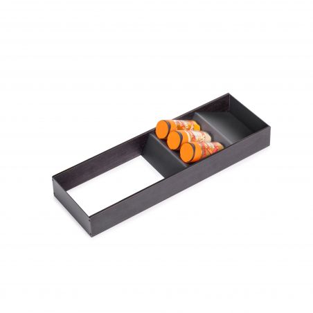 Porte épices incliné Orderbox, 150x470 mm, Gris anthracite