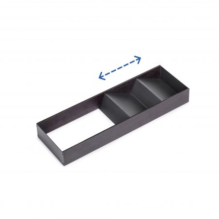 Porte épices incliné Orderbox, 150x470 mm, Gris anthracite