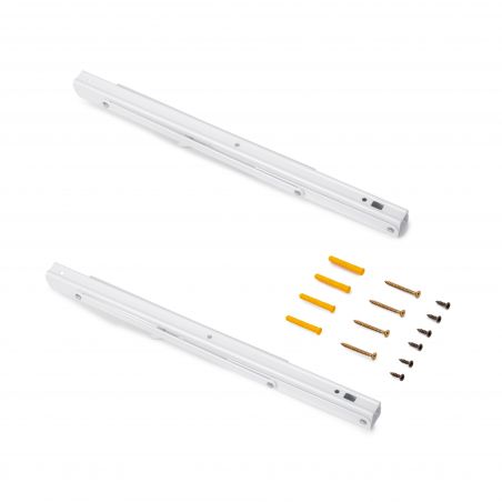 Jeu de 2 supports relevables , longueur 403mm, Blanc