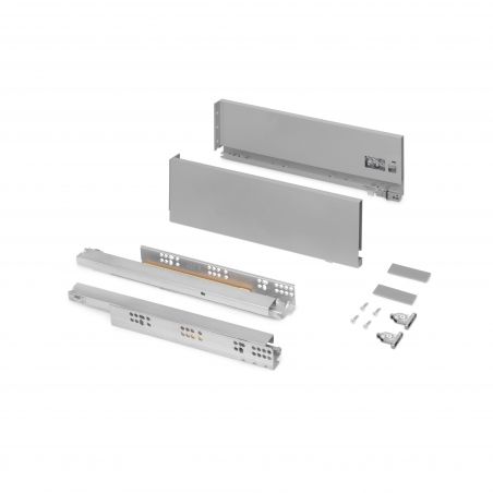 Tiroir Vertex 40 kg hauteur 131 mm, profondeur 400 mm, Aluminium