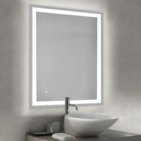 Miroir Heracles avec éclairage LED frontal et décoratif (AC 230V 50Hz), 34 W