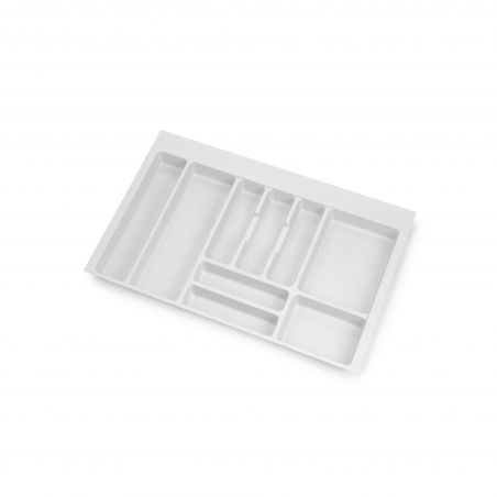 Range-couvert Optima pour caisson de 800 mm, Blanc