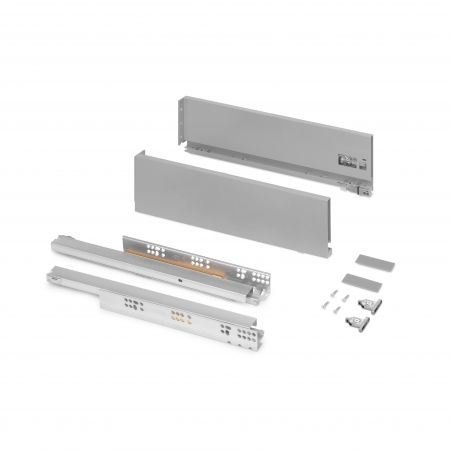 Tiroir Vertex 40 kg hauteur 131 mm, profondeur 450 mm, Aluminium