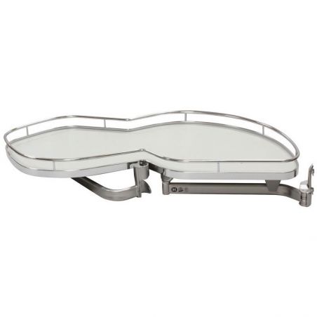 Ferrure Lemans II Arena Classic Gris Sens Gauche avec amortisseur pour porte de 600 mm