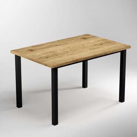 Piètement de table avec pieds carrés et cadre, hauteur 710 mm, Noir