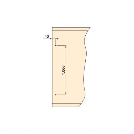 Miroir extractible avec rangements pour intérieur d'armoire, Moka