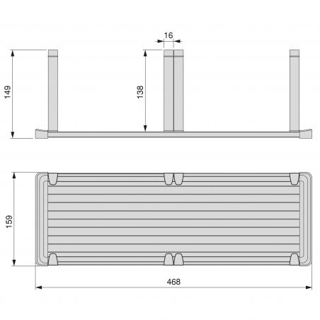 Porte-assiettes Orderbox vertical pour tiroir, Gris anthracite