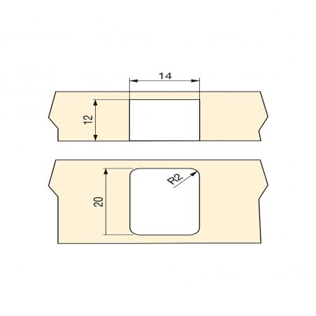 Lot de 20 Roulettes pour meubles à galet, D. 13 mm