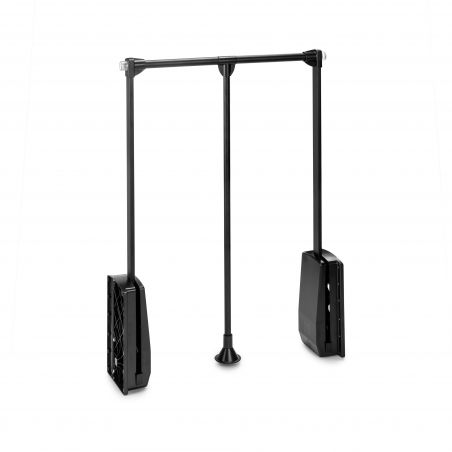 Penderie rabattable Hang pour armoire de largeur 450 à 600 mm, Noir