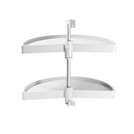 Touniquet 1/2 lune Shelvo pour caisson de 900 mm, Blanc