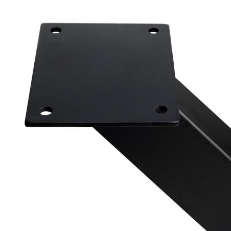 Lot de 2 pieds Cross pour table, hauteur 695 mm, Noir