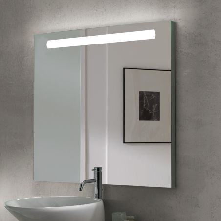 Miroir Pegasus avec éclairage frontal LED, 600 x 700 mm, AC 230V 50Hz, 6 W