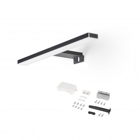 Spot LED pour miroir de salle de bain Leo (AC 230V 50Hz), 6 W, Noir