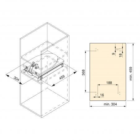 Planche à repasser pliable Iron 2 pour meuble