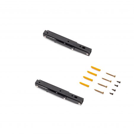 Jeu de 2 supports relevables , longueur 203mm, Noir