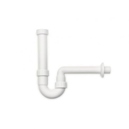 Siphon anti-odeur pour tuyaux salle de bain, blanc