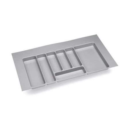 Range-couverts PVC Gris aluminium pour caisson de 300 mm